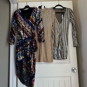 3 party dresses from nasty gal, Windsor, fashion nova